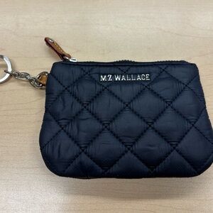 MZ Wallace Navy Quilted Key Pouch